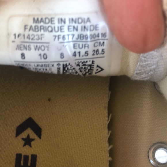 Women’s size 10 Converse all stars light gray - Picture 3 of 3